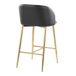 Fran 26 Gold Black Contemporary Counter Stools (Set of 2) 15 Fran 26 Gold Black Contemporary Counter Stools (Set of 2)