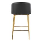 Fran 26 Gold Black Contemporary Counter Stools (Set of 2) 16 Fran 26 Gold Black Contemporary Counter Stools (Set of 2)