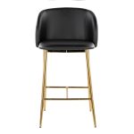 Fran 26 Gold Black Contemporary Counter Stools (Set of 2) 17 Fran 26 Gold Black Contemporary Counter Stools (Set of 2)