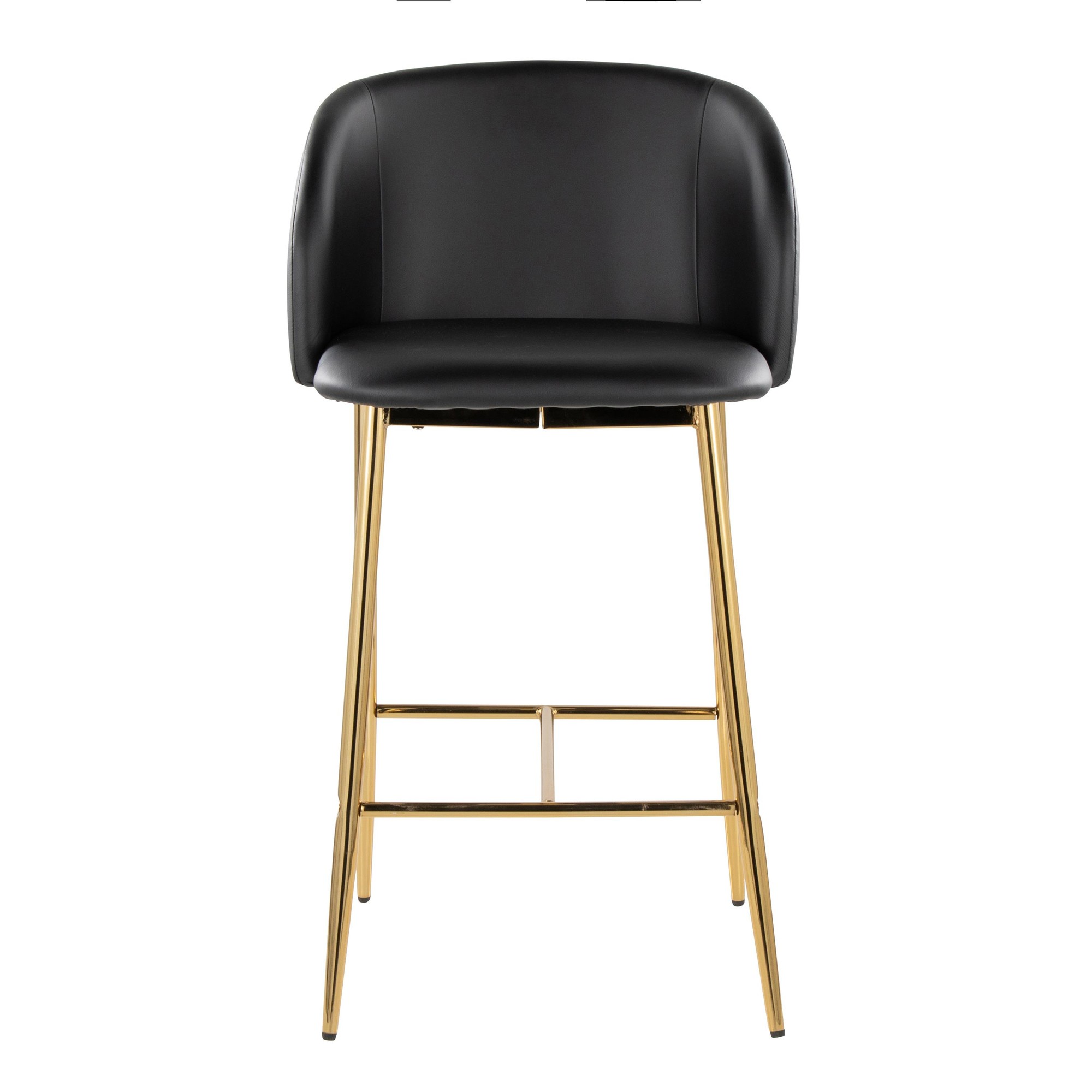 Fran 26 Gold Black Contemporary Counter Stools (Set of 2) 7 Fran 26 Gold Black Contemporary Counter Stools (Set of 2) - Image 7