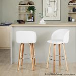 Fran 29 Zebra Wood Mid-Century Barstool (Set of 2) 10 Fran 29 Zebra Wood Mid-Century Barstool (Set of 2)