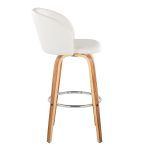 Fran 29 Zebra Wood Mid-Century Barstool (Set of 2) 14 Fran 29 Zebra Wood Mid-Century Barstool (Set of 2)