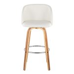 Fran 29 Zebra Wood Mid-Century Barstool (Set of 2) 17 Fran 29 Zebra Wood Mid-Century Barstool (Set of 2)