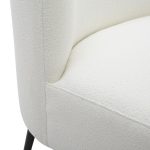 Fran Contemporary Black Metal White Sherpa Slipper Accent Chair 21 Fran Contemporary Black Metal White Sherpa Slipper Accent Chair