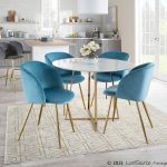 Fran Contemporary Light Blue Velvet Dining Chairs (Set of 2) 19 Fran Contemporary Light Blue Velvet Dining Chairs (Set of 2)