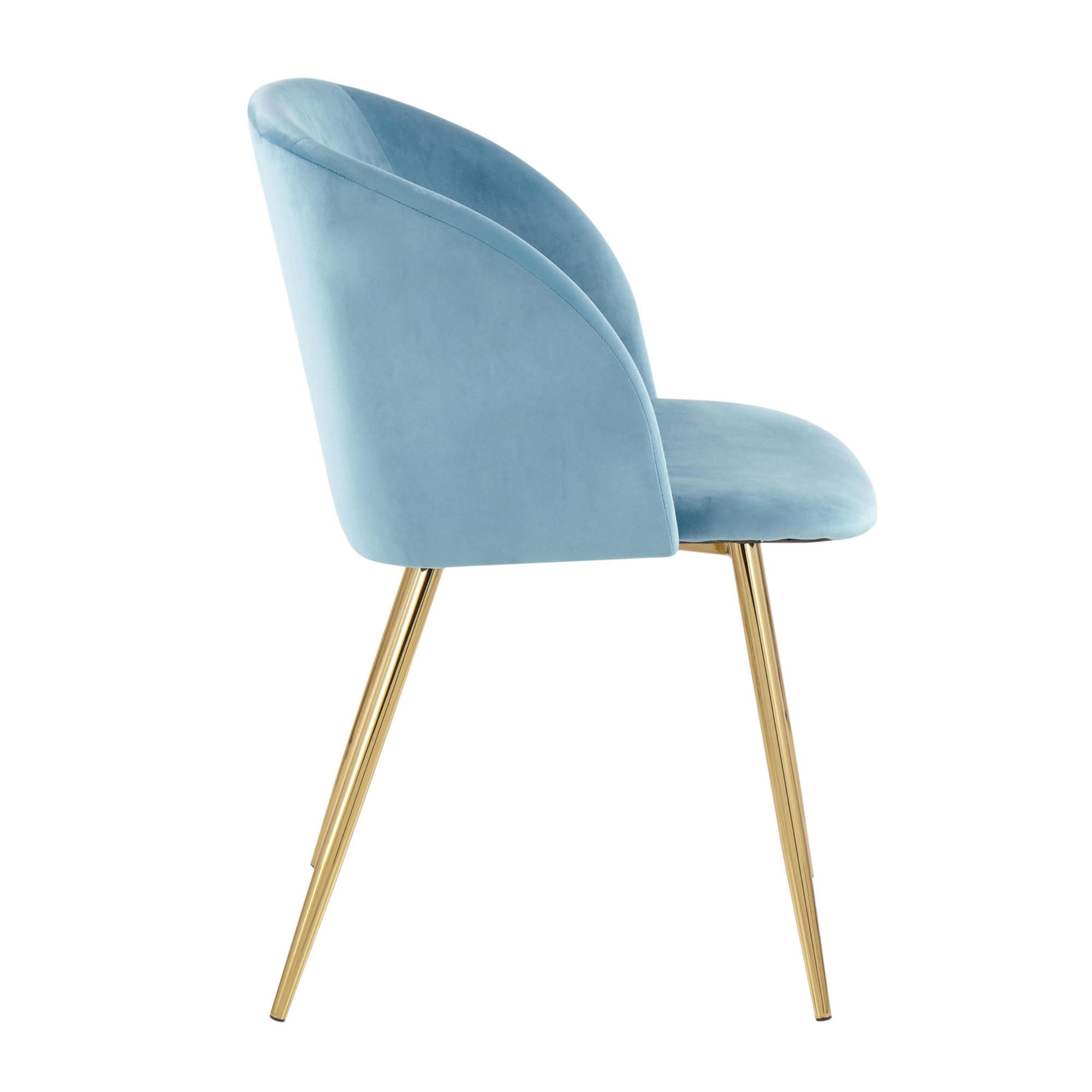 Fran Contemporary Light Blue Velvet Dining Chairs (Set of 2) 11 Fran Contemporary Light Blue Velvet Dining Chairs (Set of 2) - Image 11