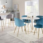 Fran Contemporary Light Blue Velvet Dining Chairs (Set of 2) 18 Fran Contemporary Light Blue Velvet Dining Chairs (Set of 2)