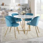 Fran Contemporary Light Blue Velvet Dining Chairs (Set of 2) 21 Fran Contemporary Light Blue Velvet Dining Chairs (Set of 2)