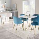 Fran Contemporary Light Blue Velvet Dining Chairs (Set of 2) 22 Fran Contemporary Light Blue Velvet Dining Chairs (Set of 2)