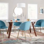 Fran Contemporary Light Blue Velvet Dining Chairs (Set of 2) 25 Fran Contemporary Light Blue Velvet Dining Chairs (Set of 2)