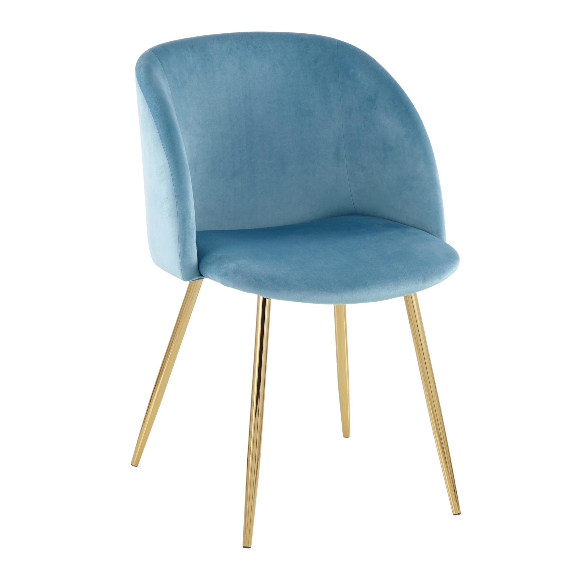 Fran Contemporary Light Blue Velvet Dining Chairs (Set of 2) 10 Fran Contemporary Light Blue Velvet Dining Chairs (Set of 2) - Image 10