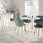 Fran Contemporary Sage Green Velvet Dining Chairs (Set of 2)