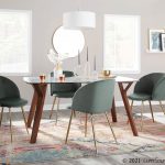Fran Contemporary Sage Green Velvet Dining Chairs (Set of 2)