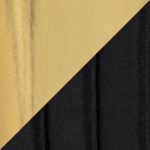 Fran Gold Black Velvet Pleated Contemporary Chairs (Set of 2) 22 Fran Gold Black Velvet Pleated Contemporary Chairs (Set of 2)