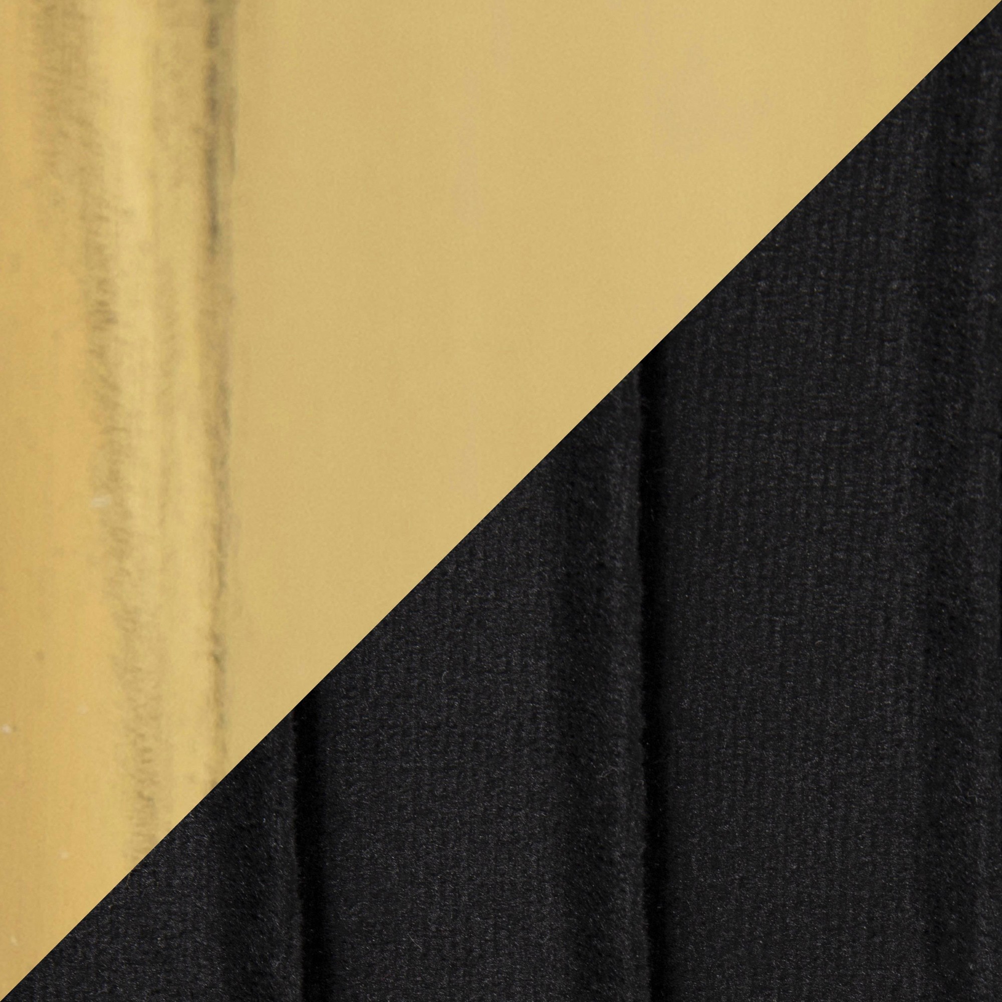 Fran Gold Black Velvet Pleated Contemporary Chairs (Set of 2) 11 Fran Gold Black Velvet Pleated Contemporary Chairs (Set of 2) - Image 11
