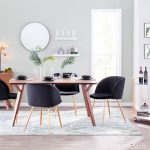 Fran Gold and Black Velvet Contemporary Dining Chairs (Set of 2) 13 Fran Gold and Black Velvet Contemporary Dining Chairs (Set of 2)