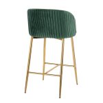 Fran Gold and Green Velvet Contemporary Counter Stool (Set of 2) 14 Fran Gold and Green Velvet Contemporary Counter Stool (Set of 2)