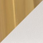 Fran Gold and White Pleated Velvet Contemporary Chairs (Set of 2)