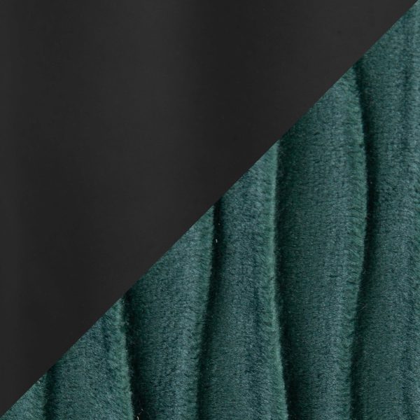 Fran Pleated Green Velvet Black Metal Contemporary Counter Stools Set of 2 8