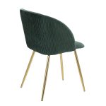 Fran Pleated Waves Emerald Green Velvet Contemporary Dining Chairs (Set of 2) 15 Fran Pleated Waves Emerald Green Velvet Contemporary Dining Chairs (Set of 2)