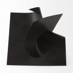 Francesca 18.1L x 18.1W x 18.1H Black Metal Sculptural Decorative Object