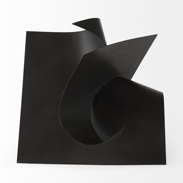 Francesca 18.1L x 18.1W x 18.1H Black Metal Sculptural Decorative Object 1