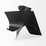 Francesca 18.1L x 18.1W x 18.1H Black Metal Sculptural Decorative Object