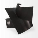 Francesca 18.1L x 18.1W x 18.1H Black Metal Sculptural Decorative Object