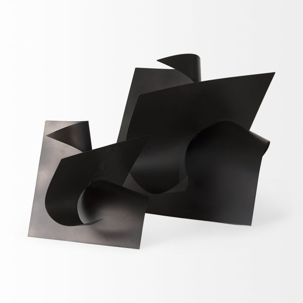 Francesca 18.1L x 18.1W x 18.1H Black Metal Sculptural Decorative Object 5