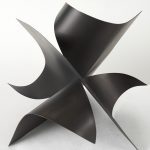 Francesca 18.1L x 18.1W x 18.1H Black Metal Sculptural Decorative Object