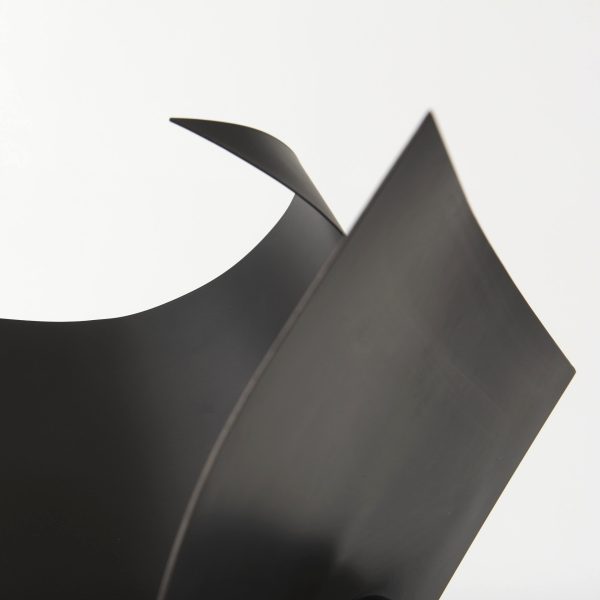 Francesca 18.1L x 18.1W x 18.1H Black Metal Sculptural Decorative Object 7