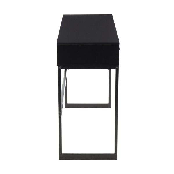 Franklin Black Contemporary Console Table with Storage 3