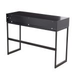 Franklin Black Contemporary Console Table with Storage