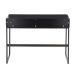 Franklin Black Contemporary Console Table with Storage