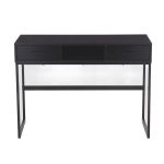 Franklin Black Contemporary Console Table with Storage