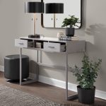 Franklin Contemporary Grey Console Table 12 Franklin Contemporary Grey Console Table