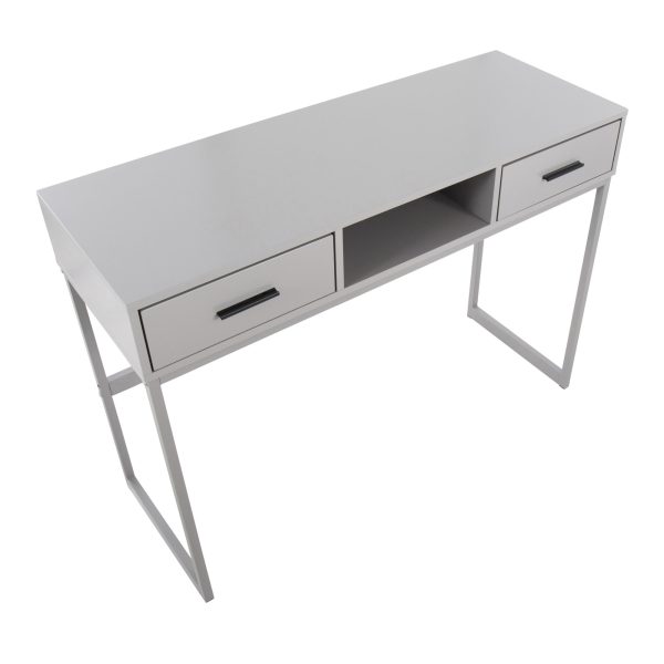 Franklin Contemporary Grey Console Table 8