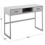 Franklin Contemporary Grey Console Table 21 Franklin Contemporary Grey Console Table