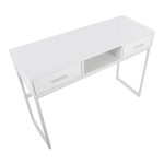 Franklin White Contemporary Console Table with Storage