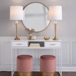 Franklin White Contemporary Console Table with Storage