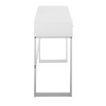 Franklin White Contemporary Console Table with Storage