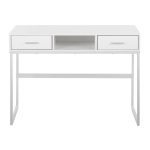 Franklin White Contemporary Console Table with Storage