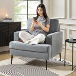 Frederick Grey Oversized USB Charging Pocket Armchair 8 Frederick Grey Oversized USB Charging Pocket Armchair