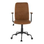Fredrick Brown Faux Leather Contemporary Office Chair 22 Fredrick Brown Faux Leather Contemporary Office Chair