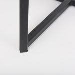 Frodo 16.5L x 16.5W x 29.75H Gray Fabric Seat W/Black Iron Frame Bar Stool