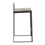 Fuji 26" Black Metal Espresso Bamboo Counter Stool (Set of 3) 19 Fuji 26" Black Metal Espresso Bamboo Counter Stool (Set of 3)
