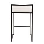 Fuji 26 Black Metal White Contemporary Counter Stool (Set of 3) 20 Fuji 26 Black Metal White Contemporary Counter Stool (Set of 3)