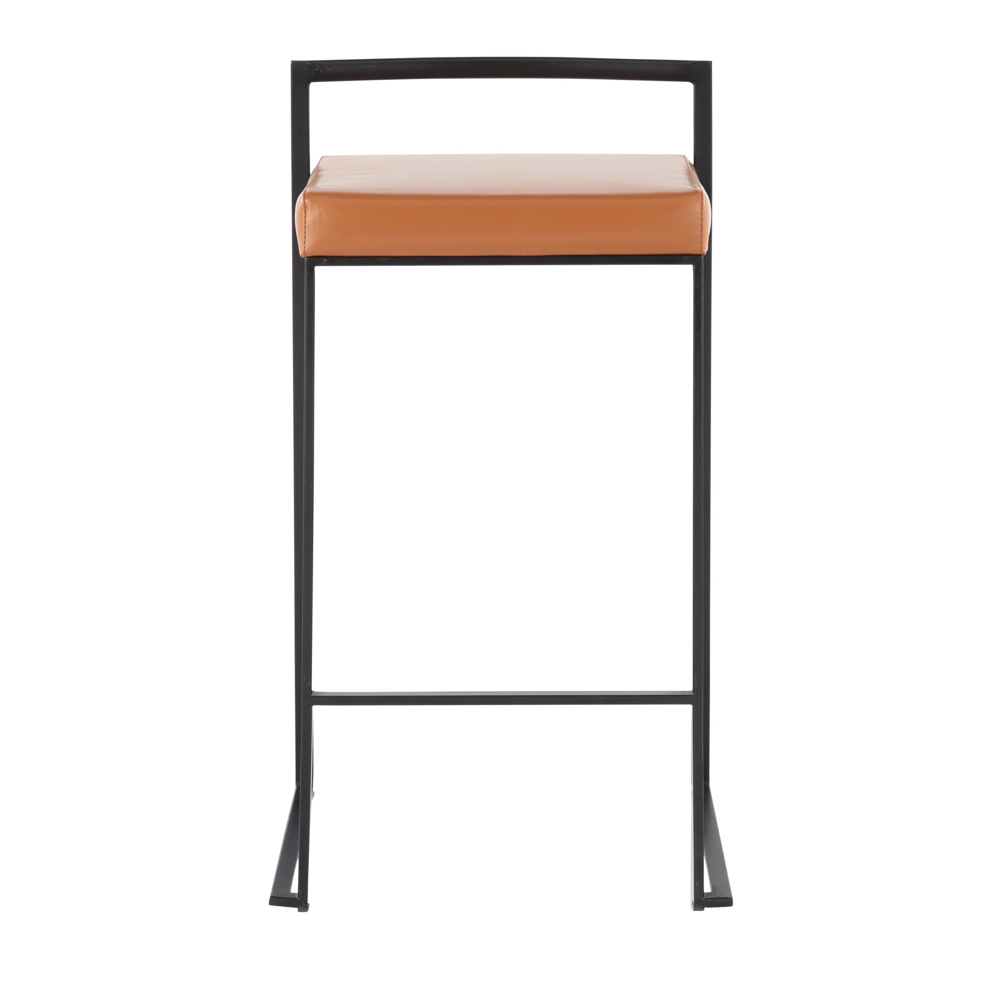 Fuji 26" Black and Camel Contemporary Counter Stools (Set of 3) 10 Fuji 26" Black and Camel Contemporary Counter Stools (Set of 3) - Image 10