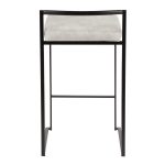 Fuji 26" Contemporary Stackable Black Metal Counter Stools (Set of 3) (Set of 3) 18 Fuji 26" Contemporary Stackable Black Metal Counter Stools (Set of 3) (Set of 3)