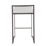 Fuji 26 Inch Antique Metal White Contemporary Stools (Set of 3) 18 Fuji 26 Inch Antique Metal White Contemporary Stools (Set of 3)